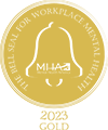 Mental Health America Bell Seal for Workplace Mental Health 2023 - Gold Recipient